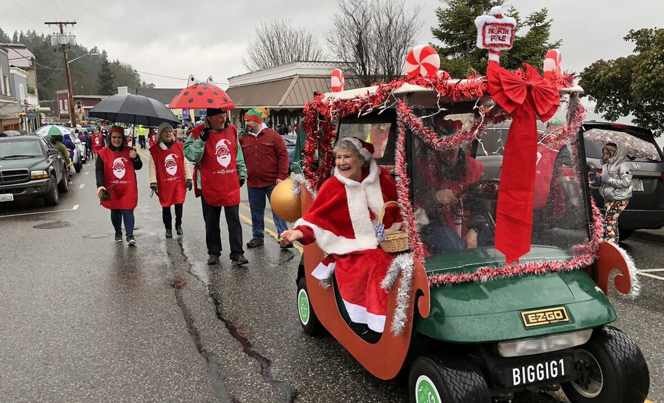 Marion Henny in Holly Jolly Christmas parade in Langley