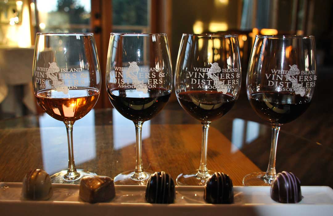 wine and chocolate tour on Whidbey Island